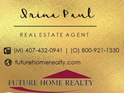 Irina Paul, — Future Home Realty, INC - Русские риэлторы в Орландо